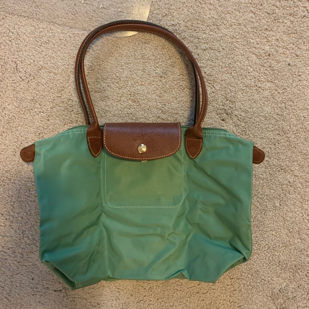 Authentic Longchamp Green Handbag